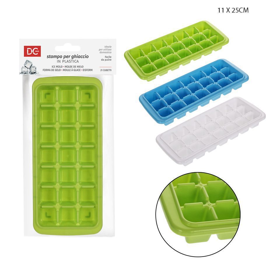 Molde de hielo 21 cubos 11x25cm - Utensilios de cocina
