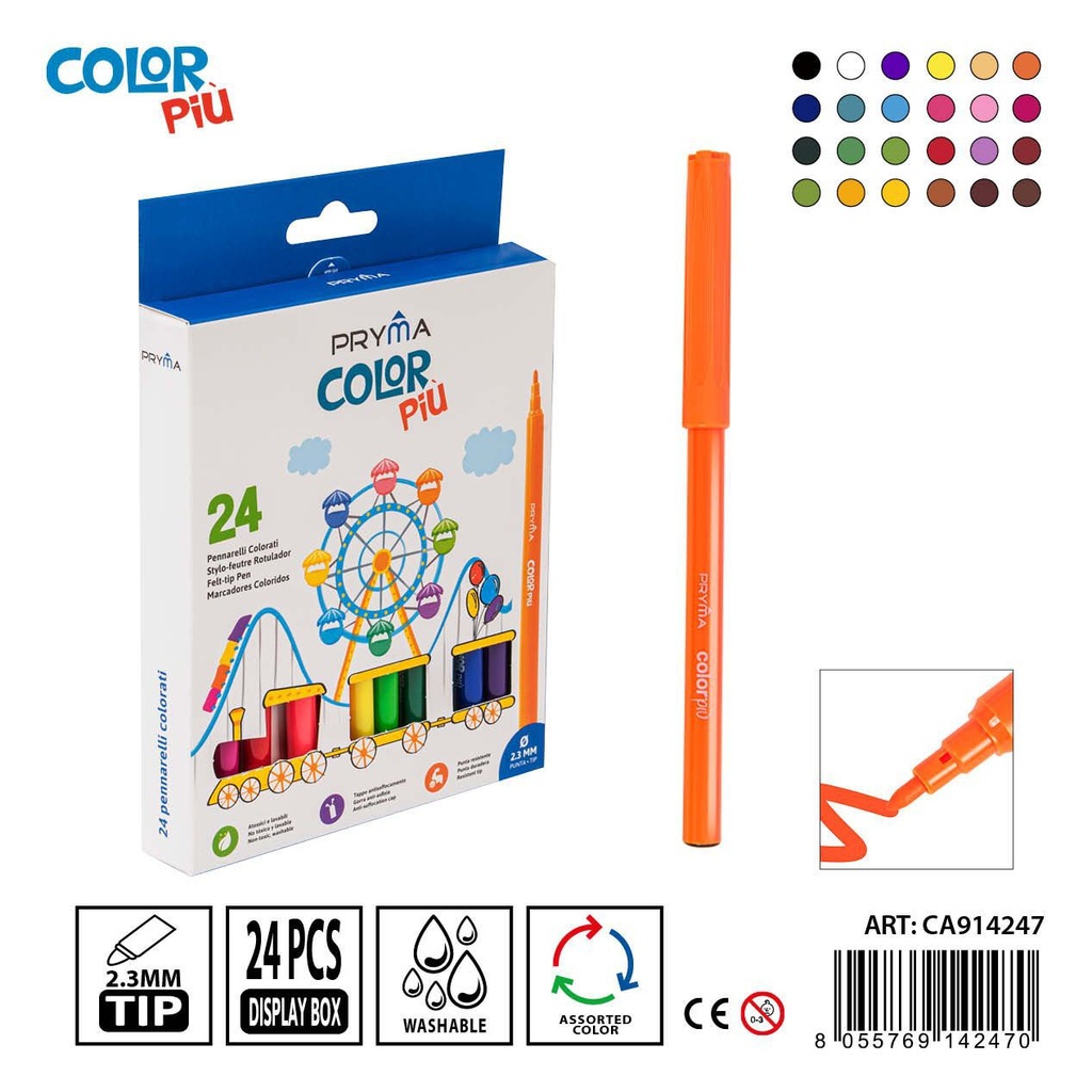 Rotuladores de colores 24 piezas para dibujo y escritura