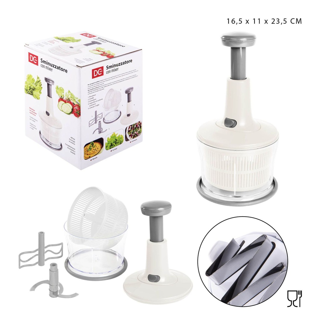 Triturador 3 en 1 15x15x29 cm - Utensilios de cocina