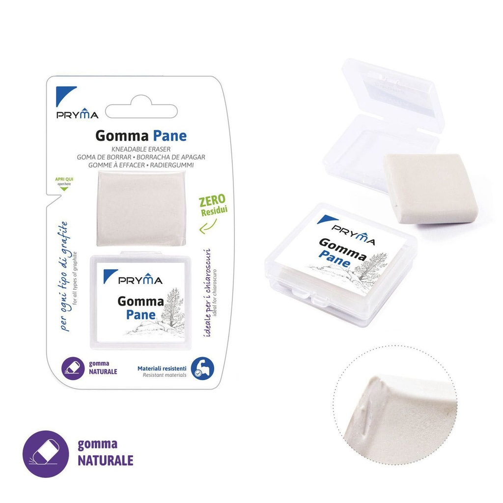 Goma de borrar blanca con caja para corrección de escritura