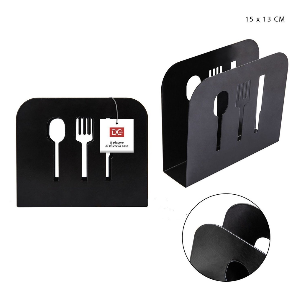  Soporte para servilletas de metal de 15 x 4.5 x 13 cm - Accesorios de cocina