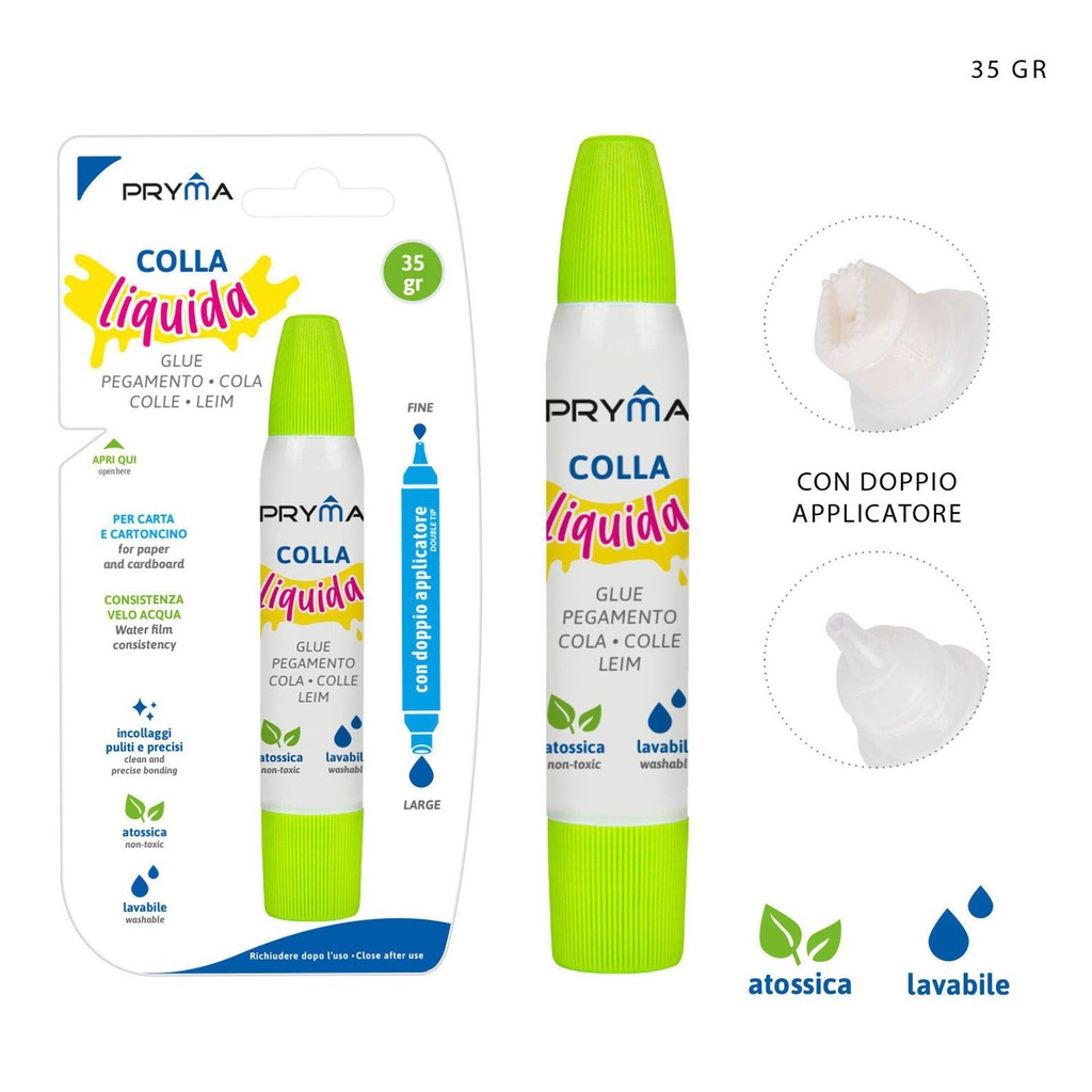 Pegamento líquido doble cabeza 35G transparente - Pegamentos