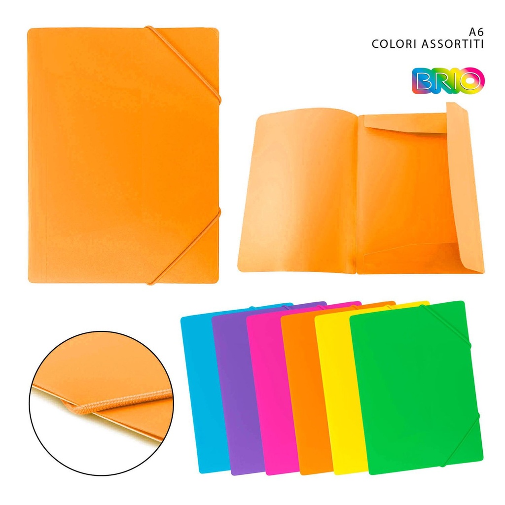 Carpeta con goma serie BRIO A6 3/L - Carpetería y productos de oficina