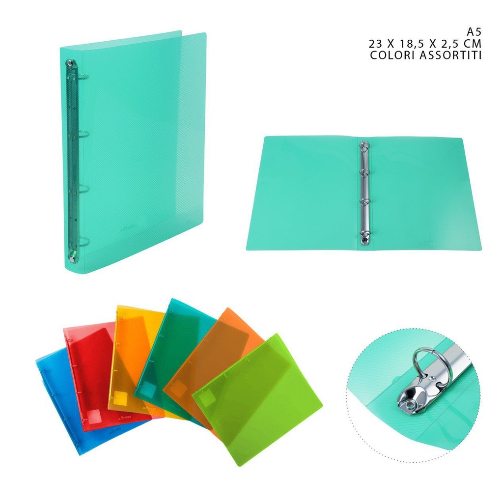 Carpeta de colores A5 23x18.5x2.5 cm - Accesorios de oficina