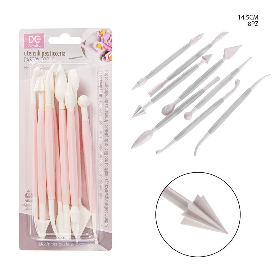 Set de cuchillos para tallar pasteles 14.5 CM 8PZ - Utensilios de repostería