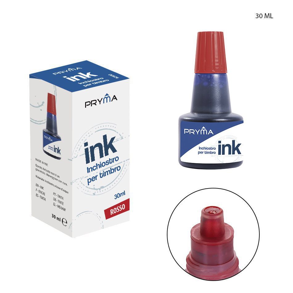 Tinta para sellos 30ml roja - Artículos de oficina