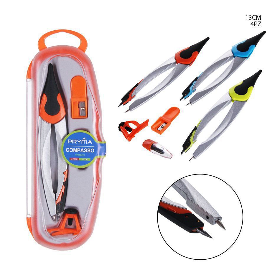 Compás de 13 cm 4 pcs - Herramientas de papelería