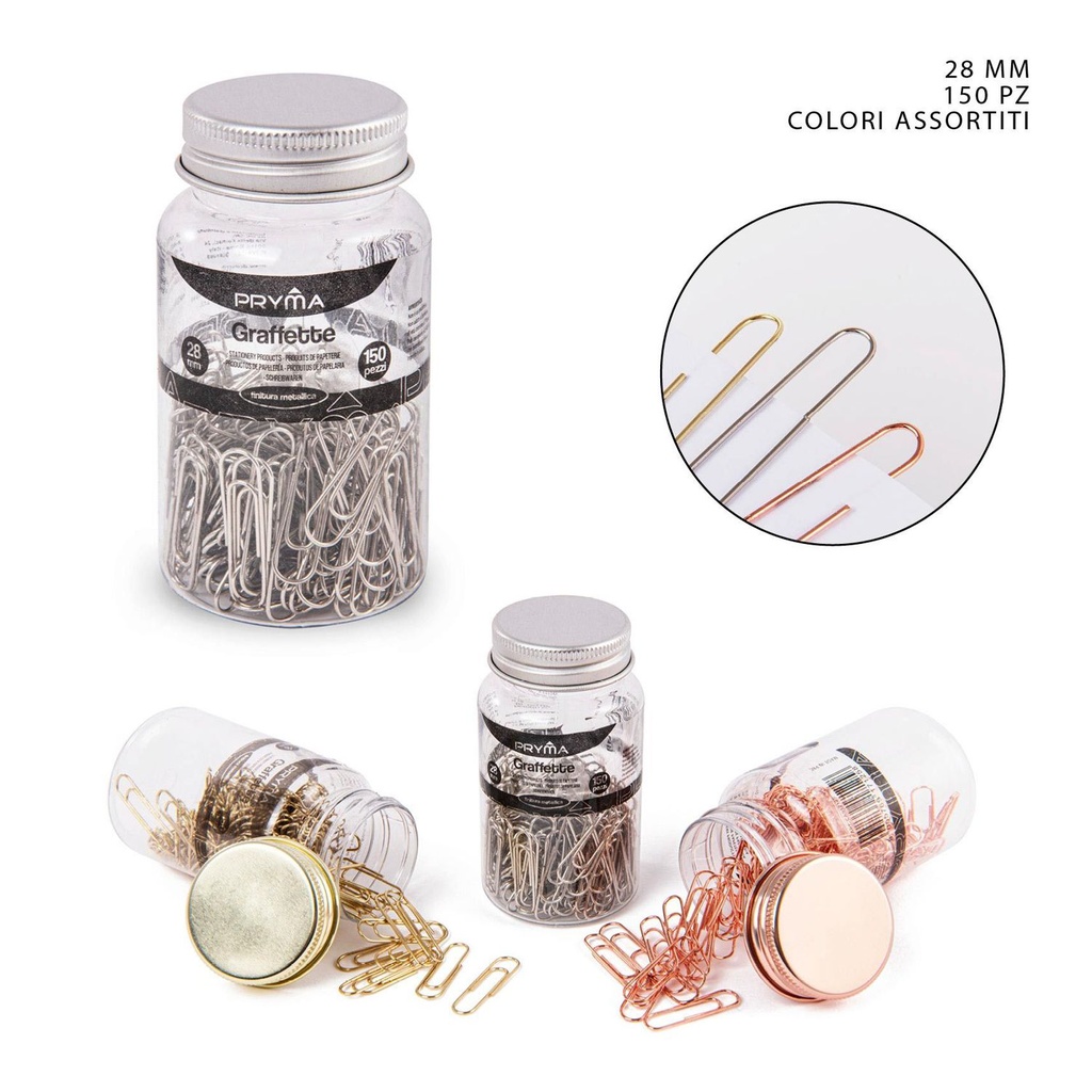 Clip 28mm 150 piezas - Accesorios de oficina