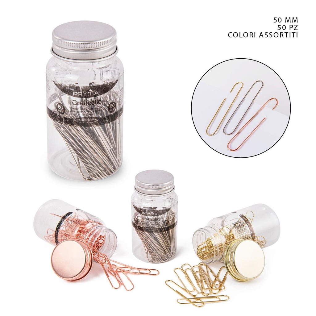 Clip 50mm 50 piezas - Accesorios de oficina