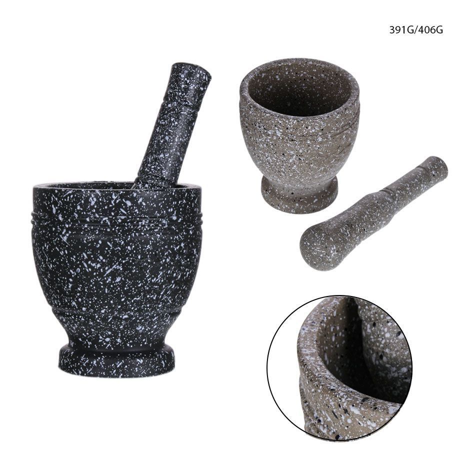 Mortero con maja de plástico - Accesorios de cocina