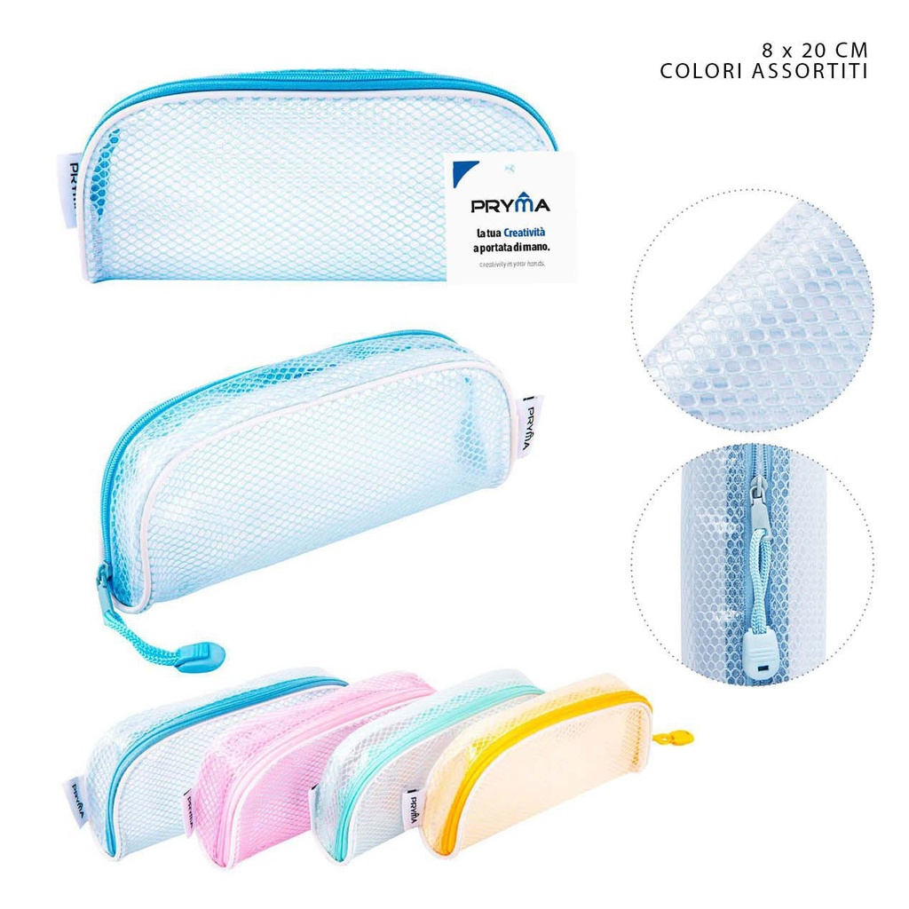 Estuche con cremallera 8x20cm - Material escolar