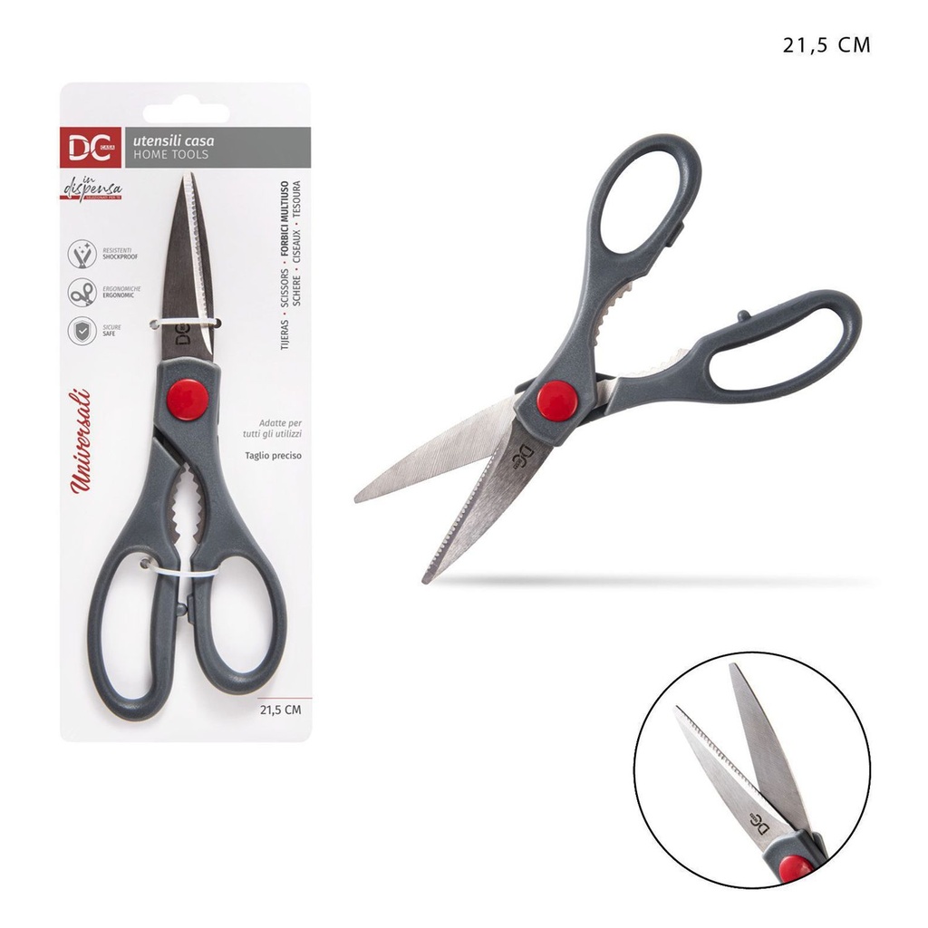 Tijeras multifuncionales 21.5x7.3 cm - Utensilios de cocina imprescindibles