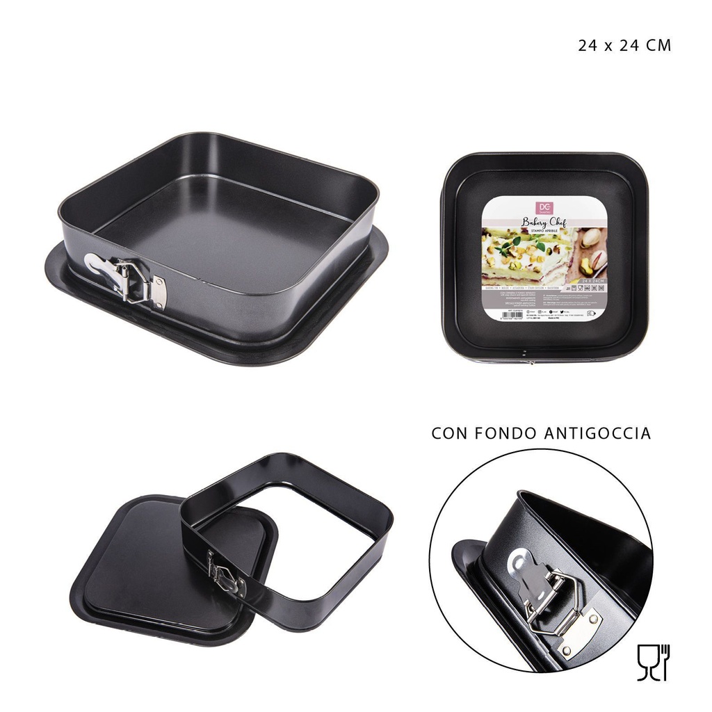 Molde de tarta desmontable 24x7.5 cm - Utensilios para hornear