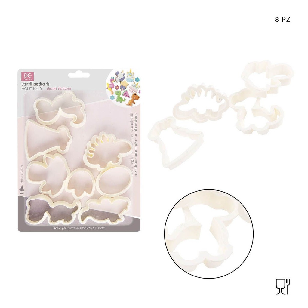 Molde de galletas set de 8 piezas - Utensilios de cocina