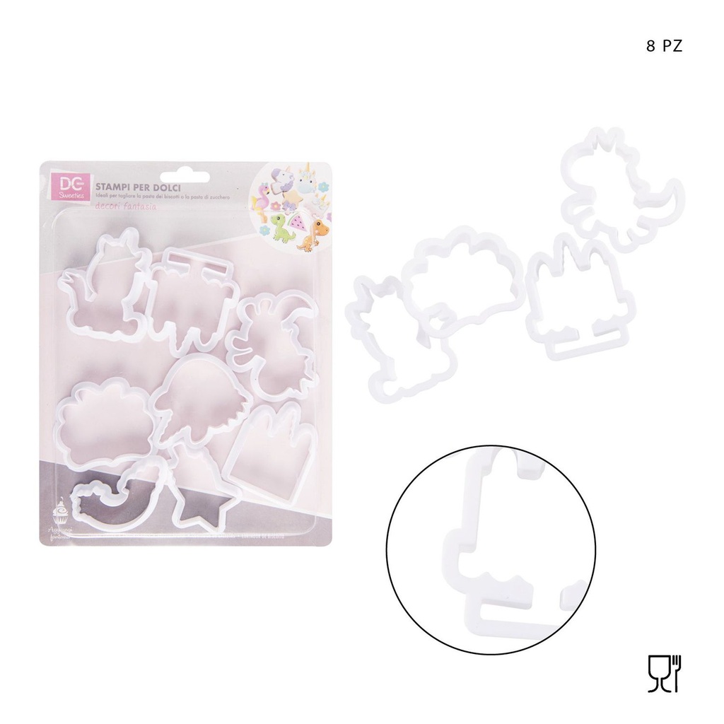 Molde de galletas set de 8 piezas - Utensilios de cocina