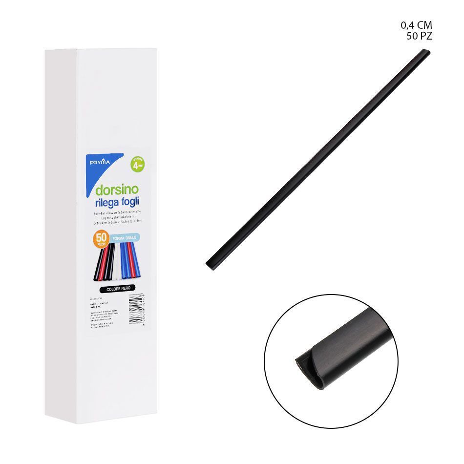 Varilla encuadernadora de 4mm 50pz - Suministros de oficina