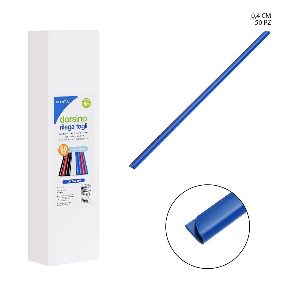 Varilla encuadernadora de 4mm 50pz - Suministros de oficina