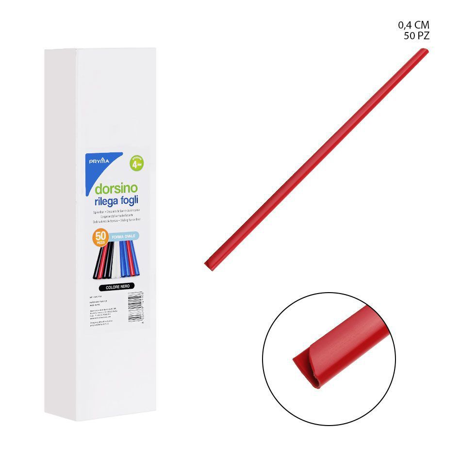 Varilla encuadernadora de 4mm 50pz - Suministros de oficina