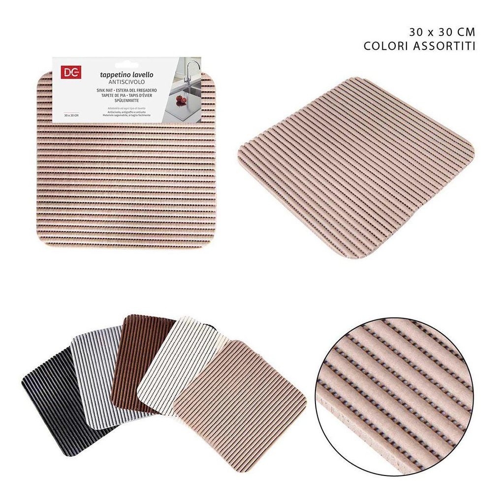 Alfombrilla para fregadero antideslizante 30x30 cm - Preventores de resbalones