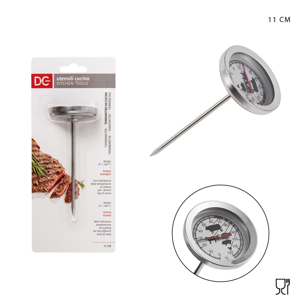 Termómetro analógico de cocina 4.2x11cm para repostería
