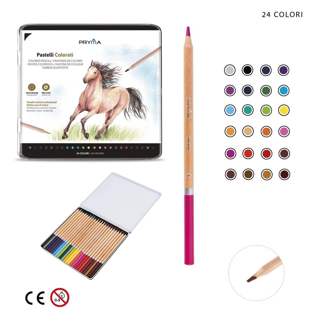 Lápices de colores 24pcs para dibujo artístico
