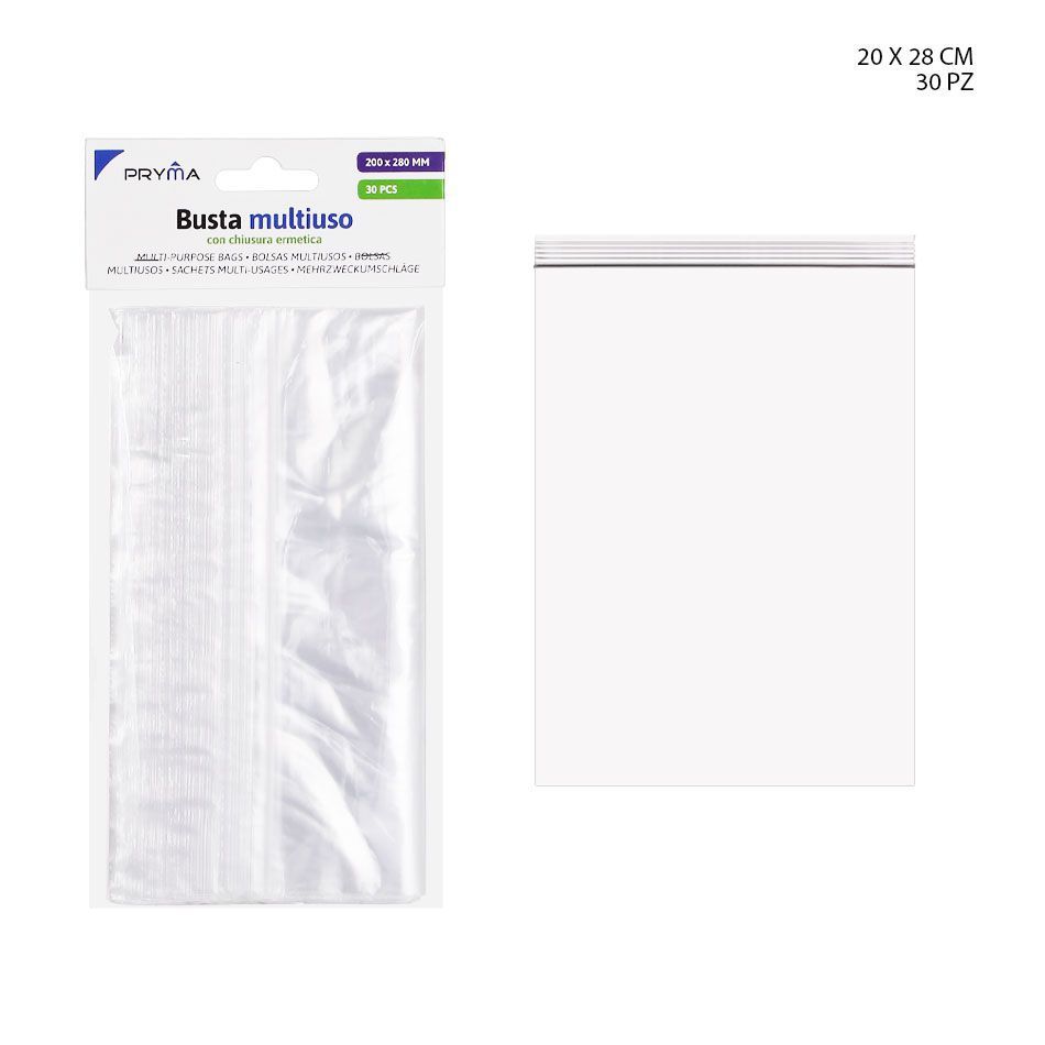 Bolsa multiuso autoadhesiva 20X28CM 30PZ - Accesorios de almacenamiento