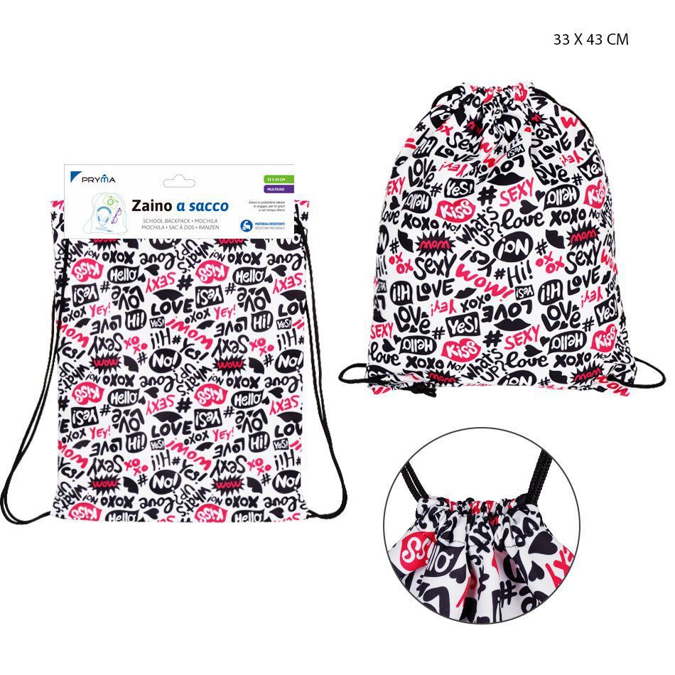 Bolsa con cordón 33X43 cm - Artículos de deporte