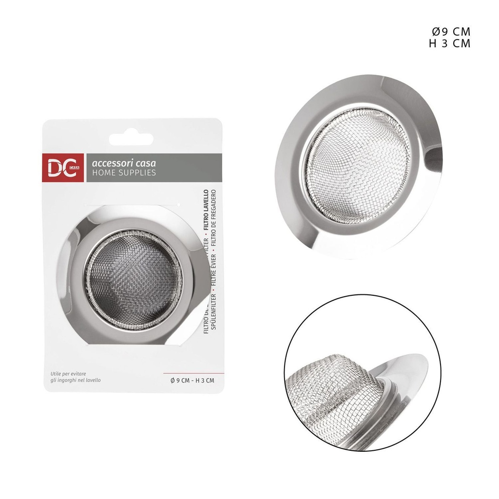Filtro de fregadero de acero 9X3 cm - Accesorios de cocina