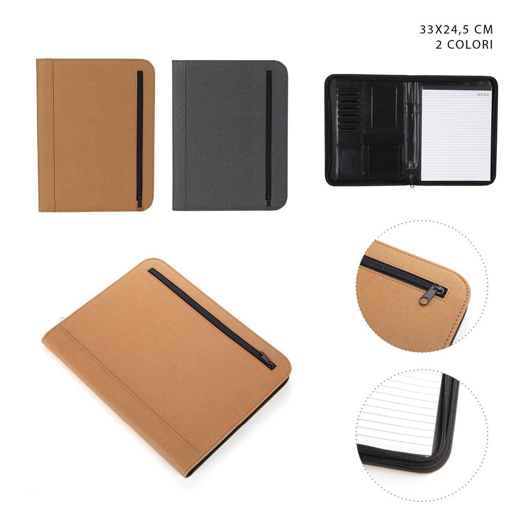 Caderno de bolsillo de PU, 33x24.5 cm - Papelería