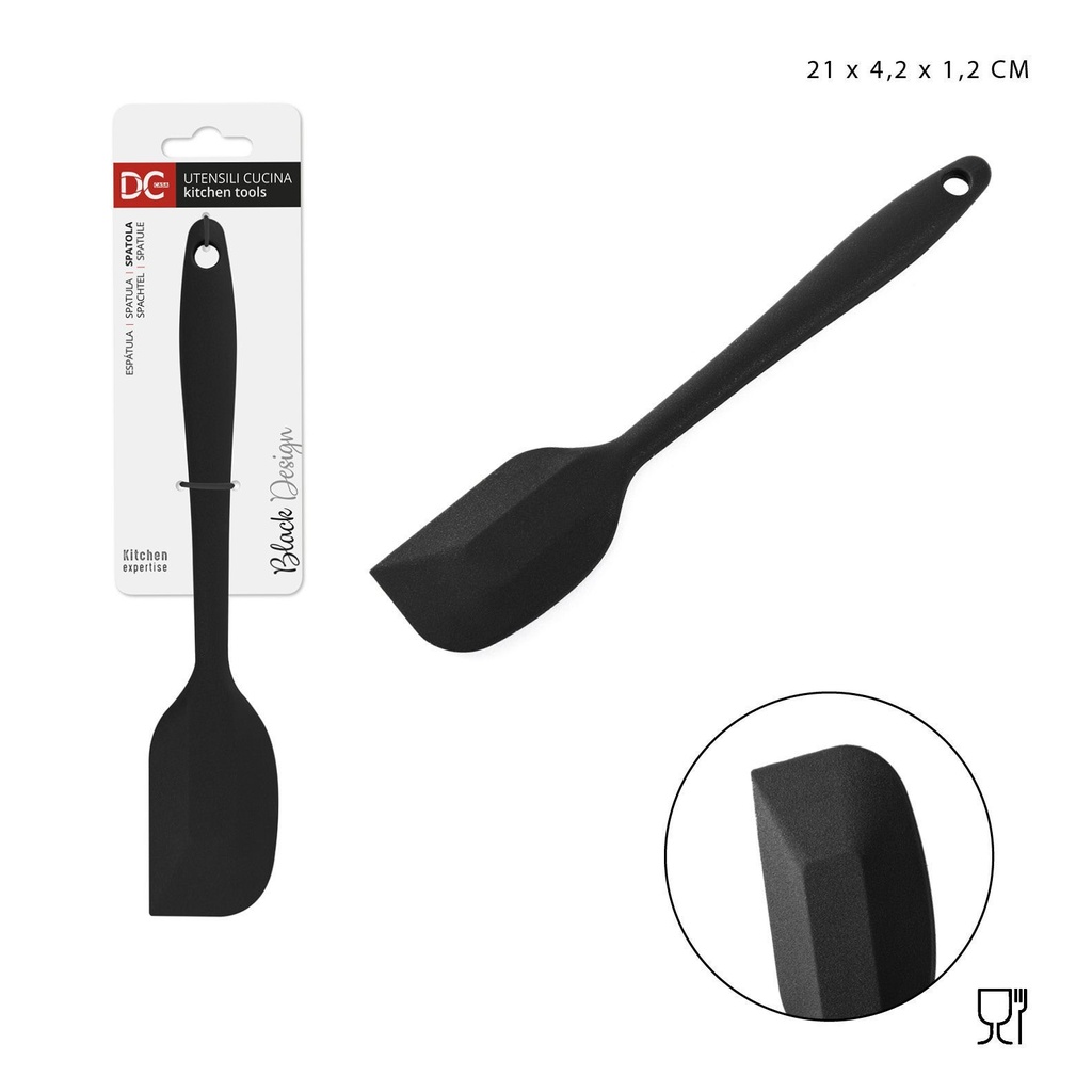 Espátula de silicona 21x4.2x1.2 cm - Utensilio de cocina