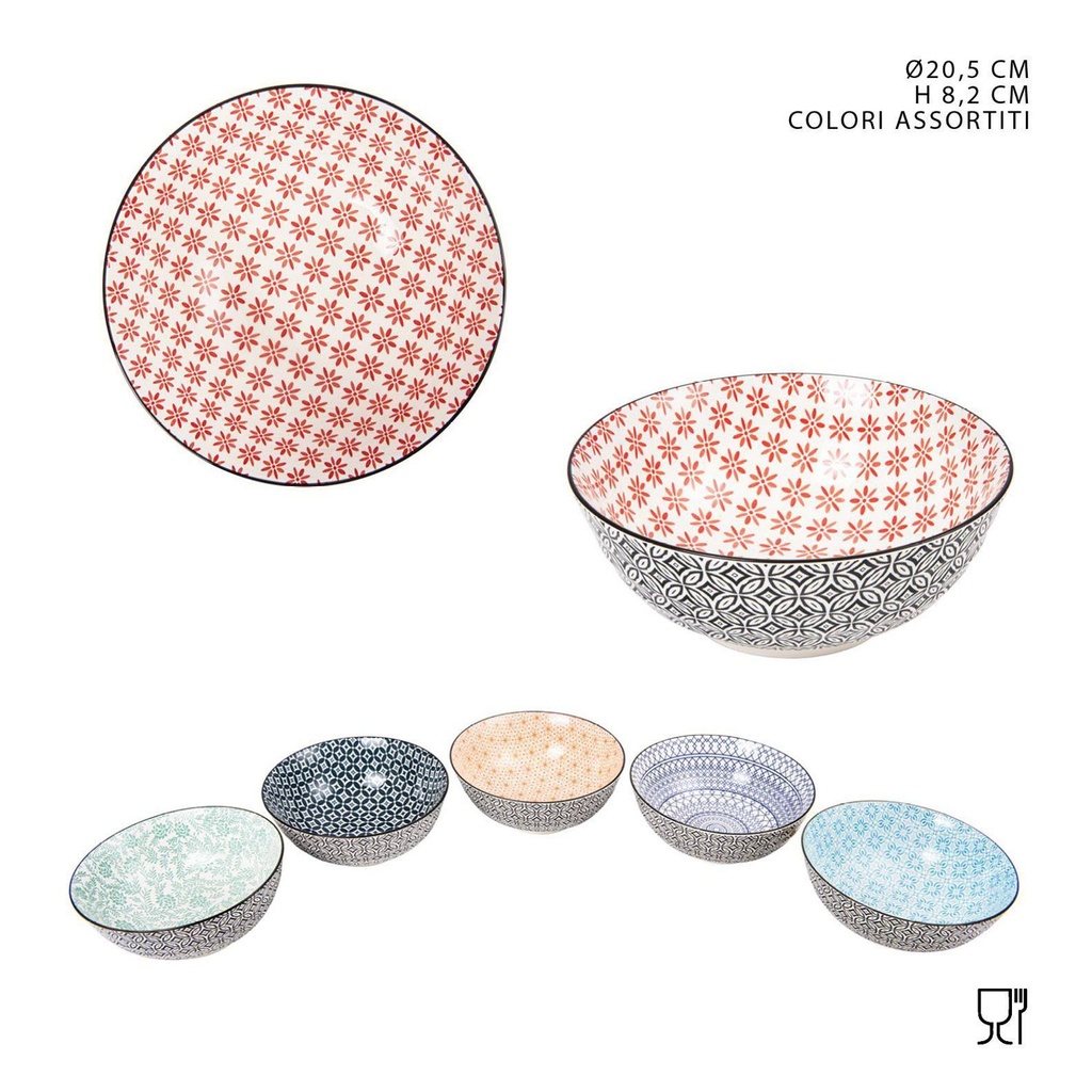 Ensaladera de cerámica 20.5X8.2CM - Utensilios de cocina