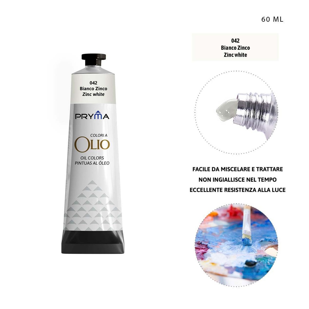 Pintura al óleo 60ml N.042 blanco zinc - Pinturas y arte