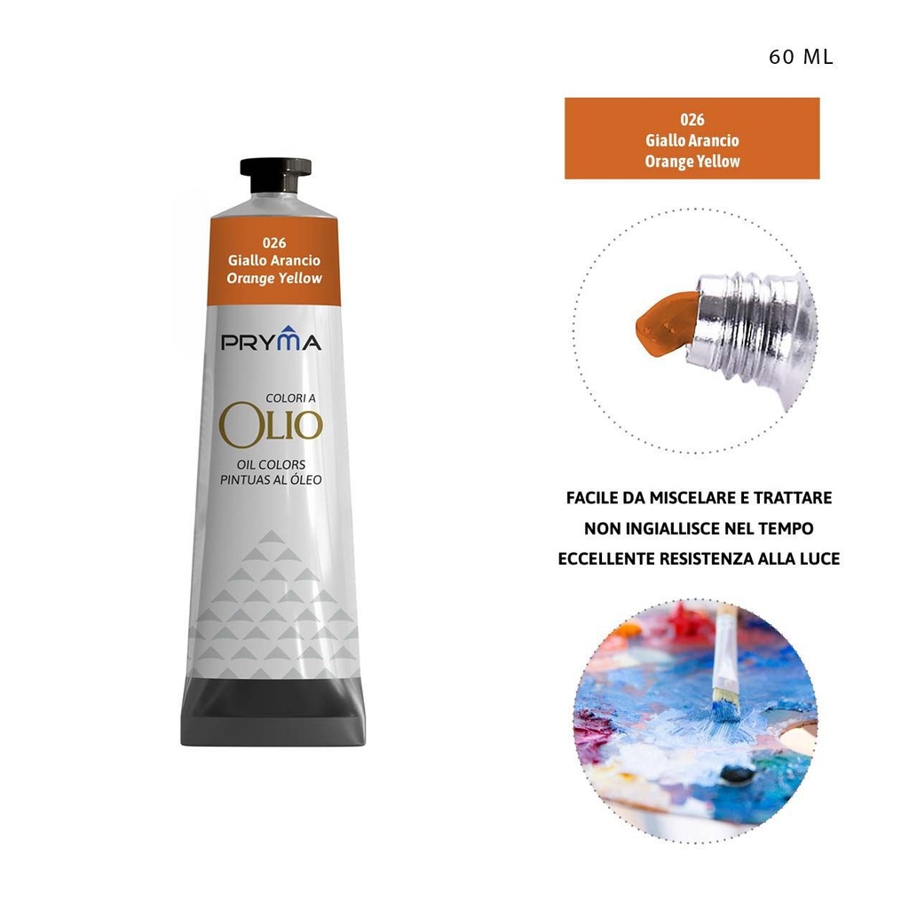 Pintura al óleo 60ml N.026 naranja - Pinturas y arte
