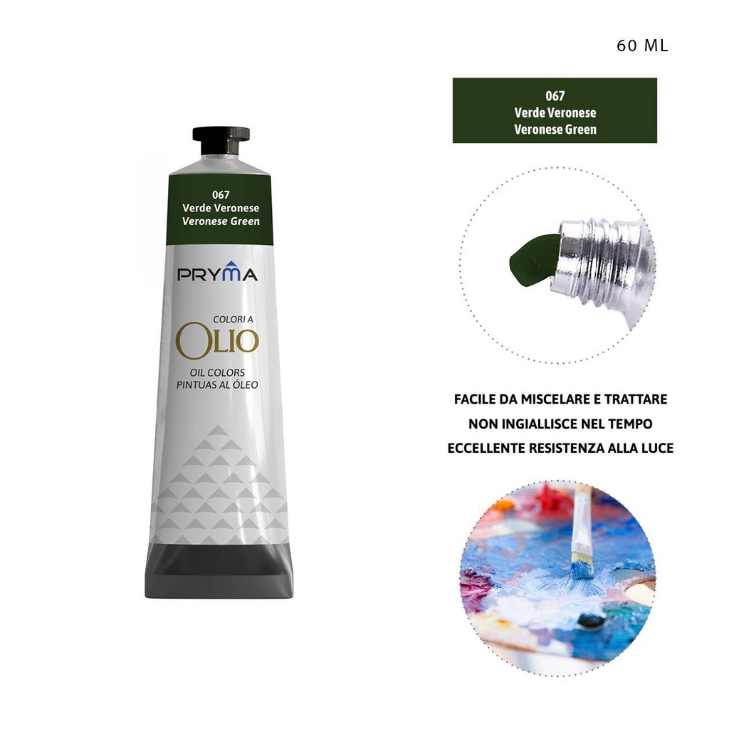 Pintura al óleo 60ml N.067 verde oscuro - Pinturas y arte