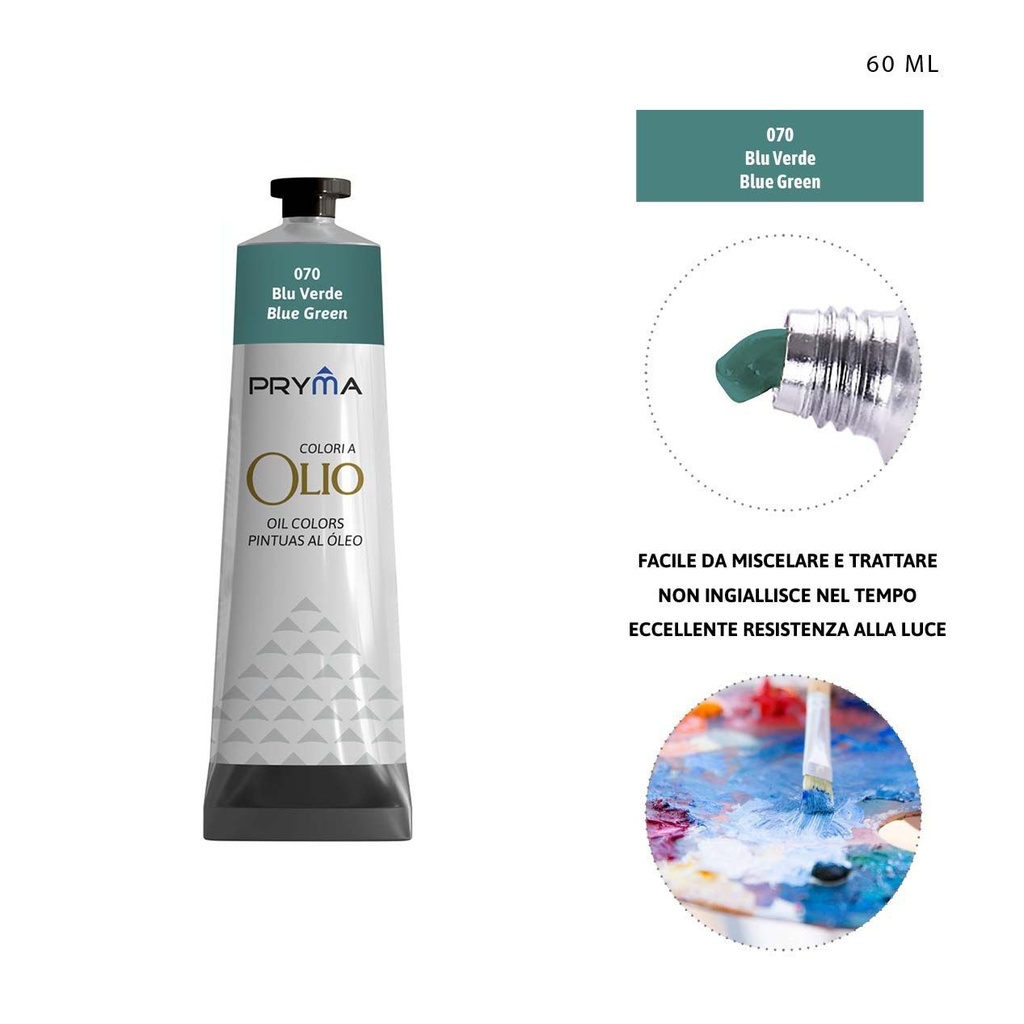 Pintura al óleo 60ml N.070 verde azulado - Pinturas y arte