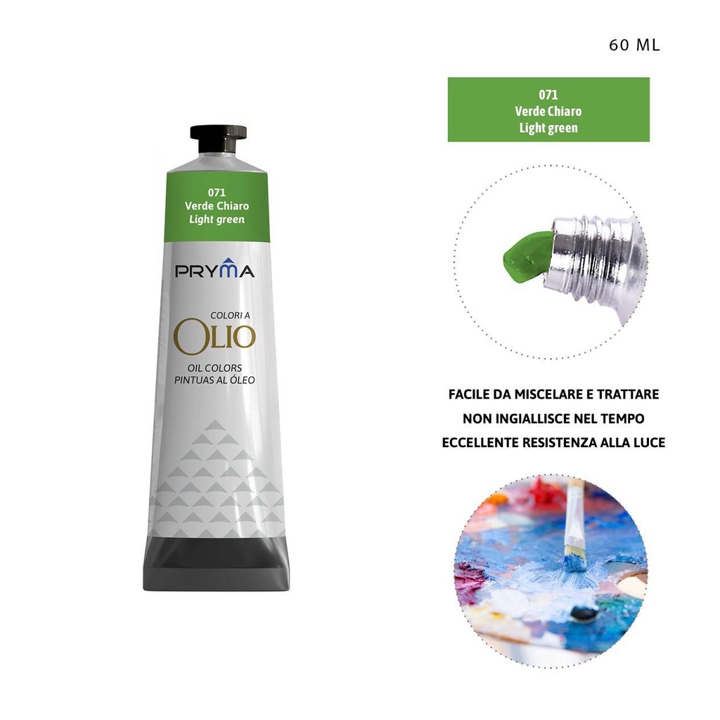 Pintura al óleo 60ml N.071 verde claro - Pinturas y arte