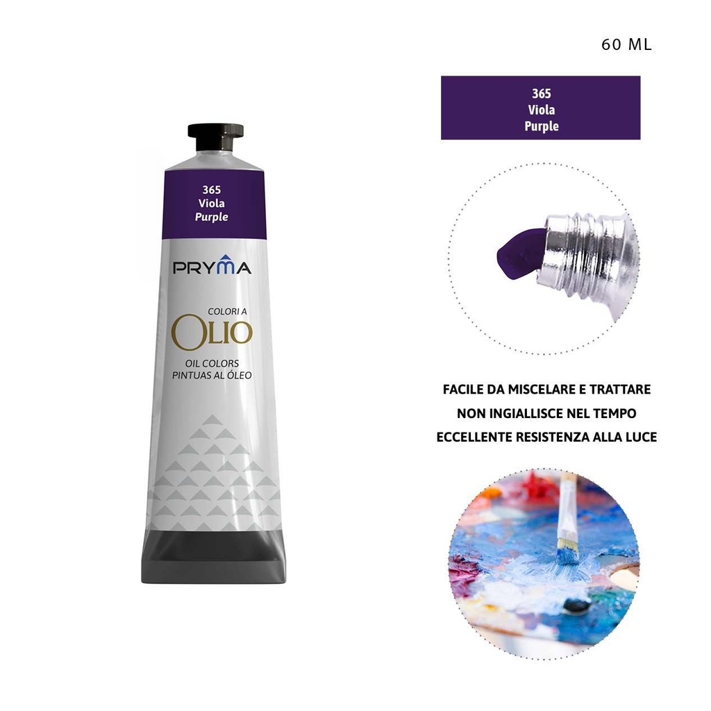 Pintura al óleo 60ml N.365 púrpura - Pinturas y arte