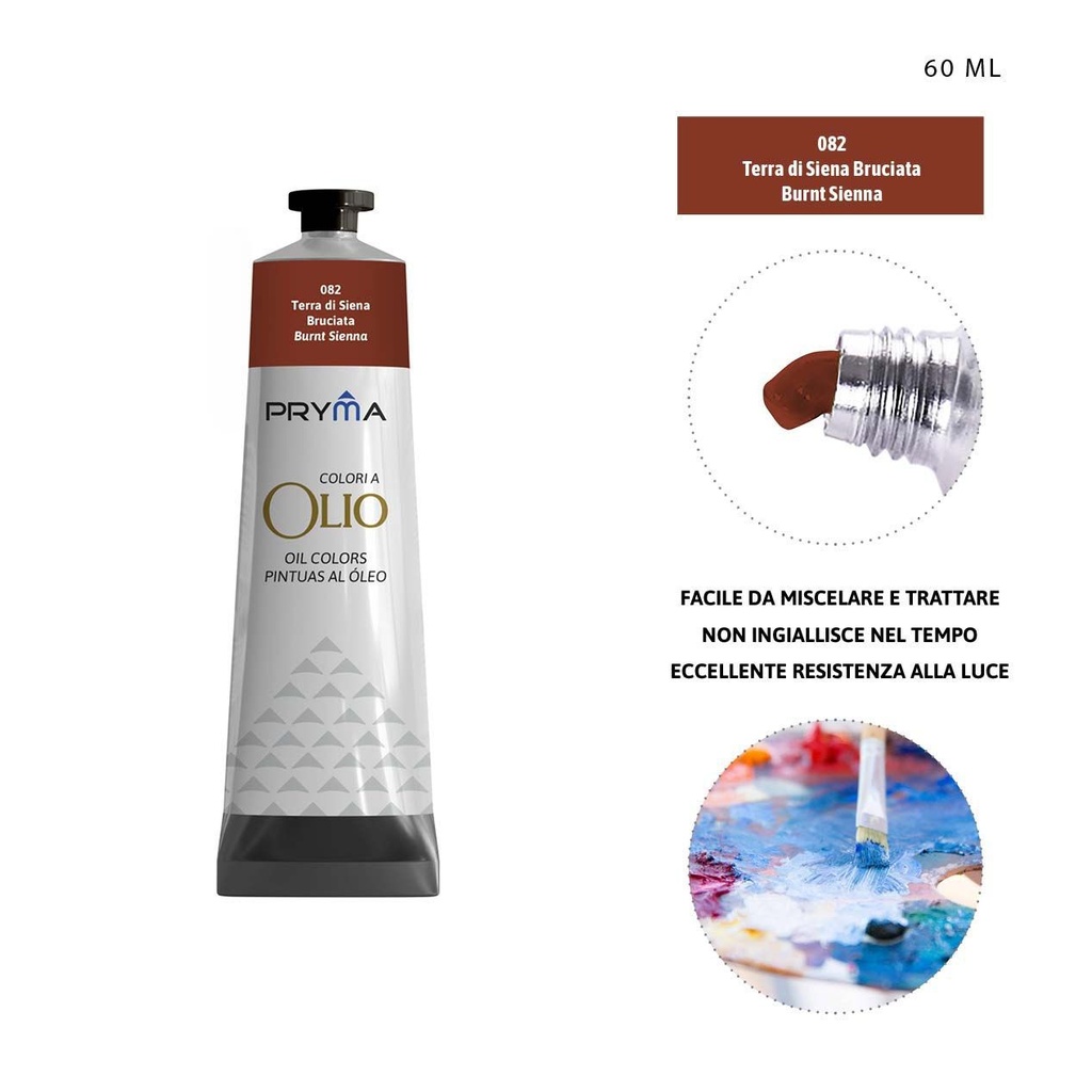 Pintura al óleo 60ml N.082 siena tostada - Pinturas y arte