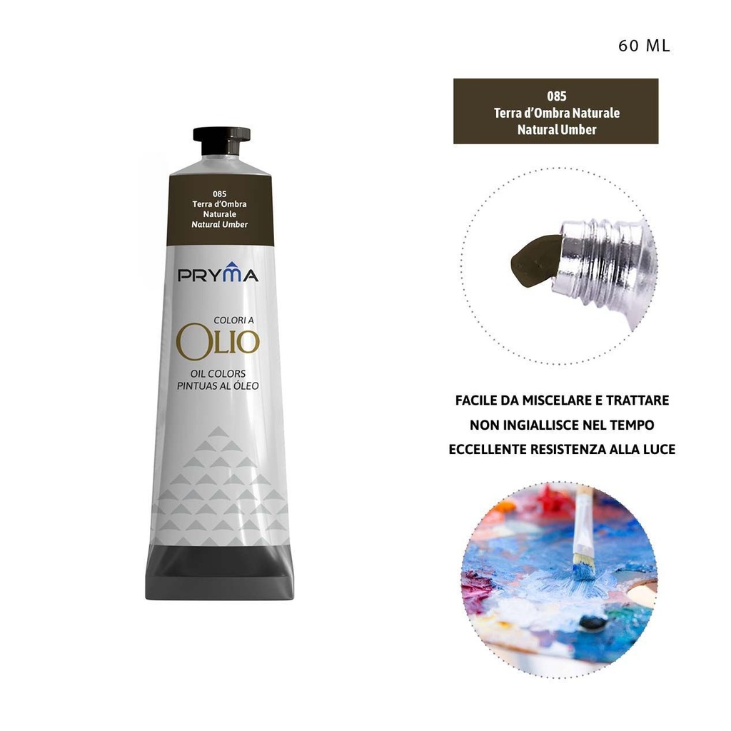 Pintura al óleo 60ml N.085 sombra natural - Pinturas y arte