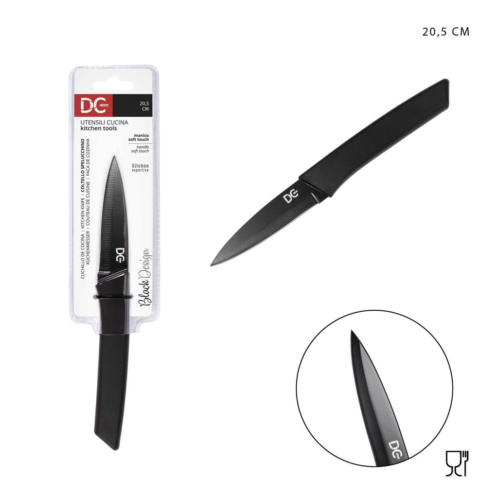 Cuchillo de cocina Black Design con hoja de 20.5 cm - Utensilios de cocina