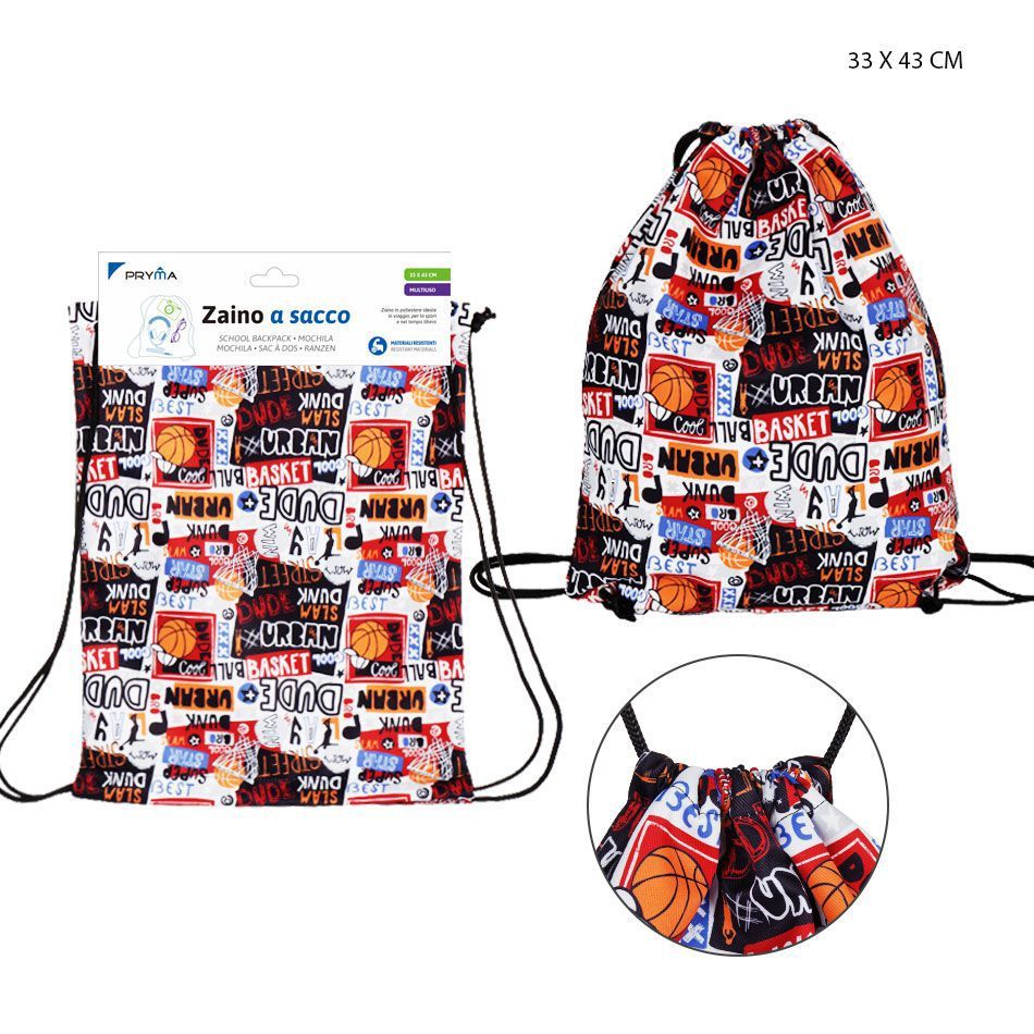 Bolsa con cordón 33x43 cm - Mochila y estuche deportivo