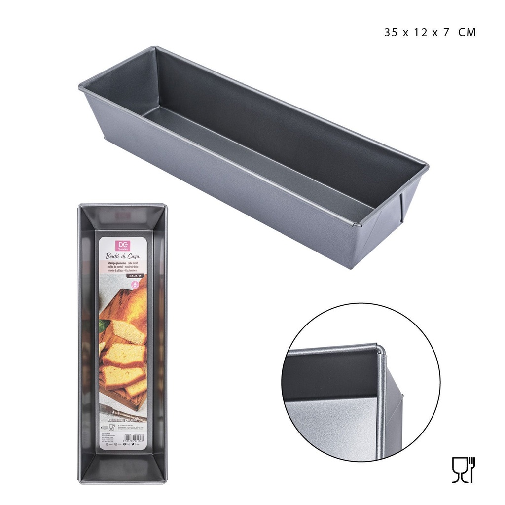 Bandeja rectangular para hornear 35x12x7 cm - Utensilios de horneado