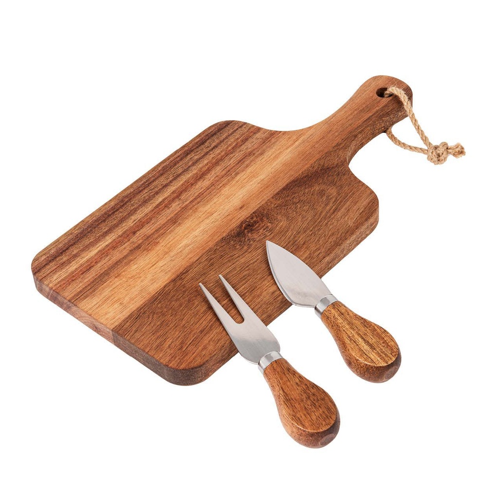 Tabla de cortar y cuchillos 28,5x14x2,5 cm - Utensilios de cocina
