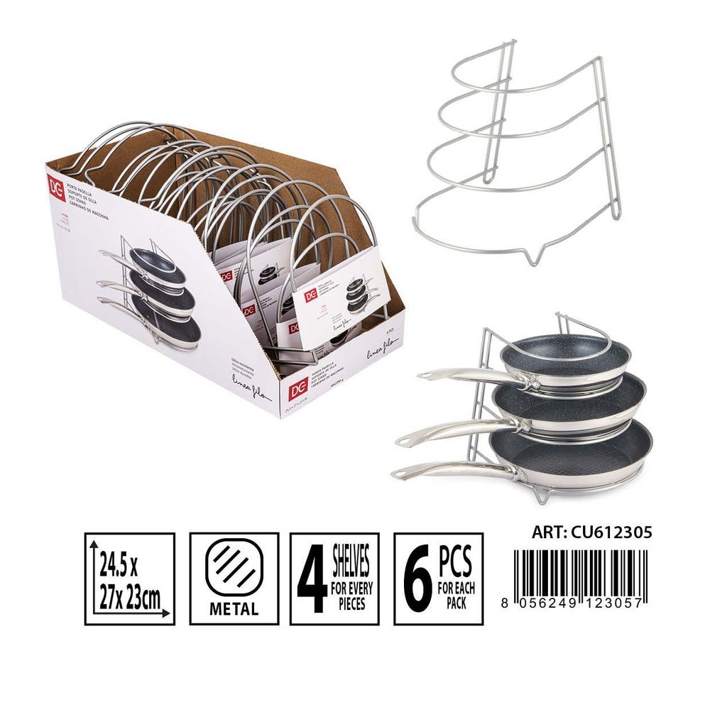 Estante organizador de sartenes 24.5*27*23 cm - Artículos de cocina