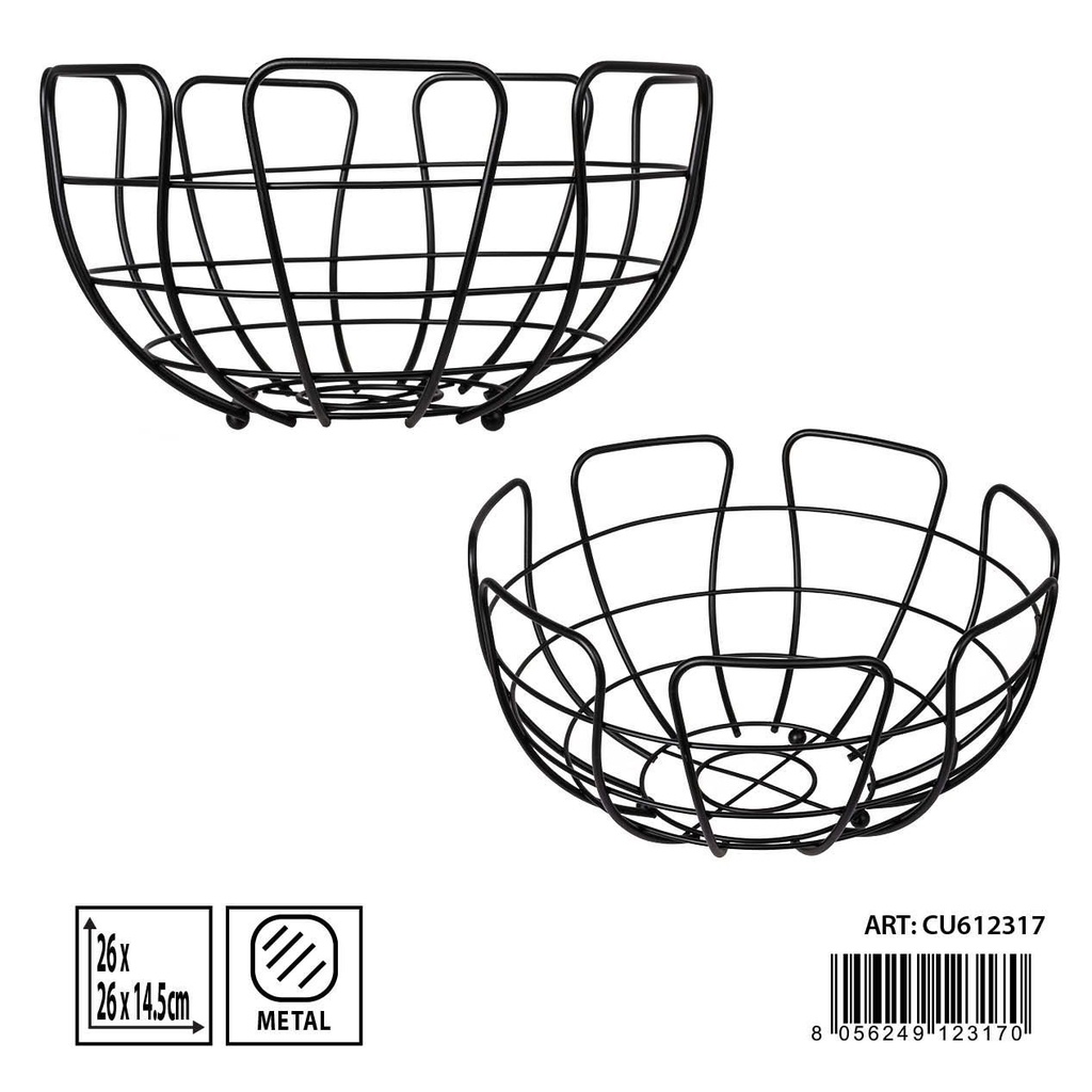 Frutero metálico 26x26x14.5 cm - Organización de cocina