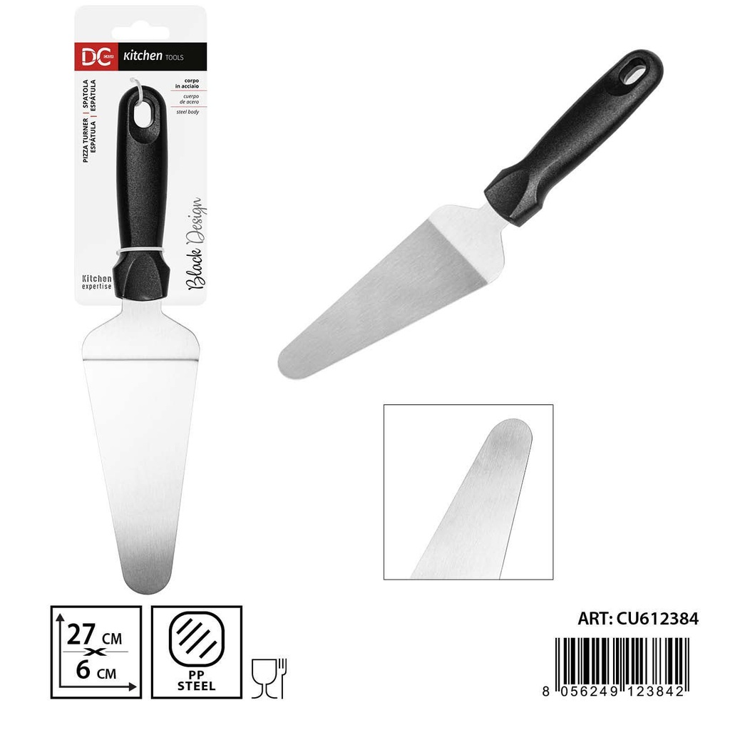 Espátula negra 27x6cm - Utensilios de cocina y herramientas