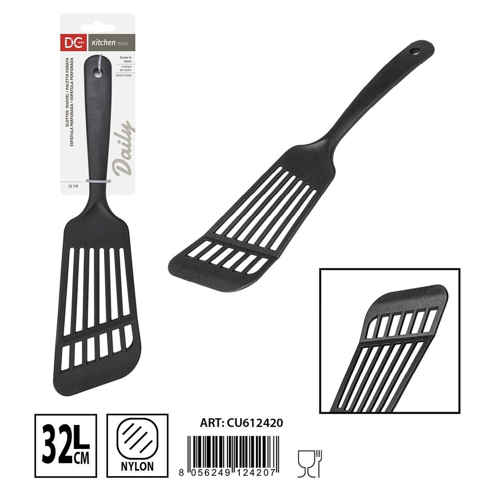 Cuchara perforada de nylon 32cm - Utensilios de cocina