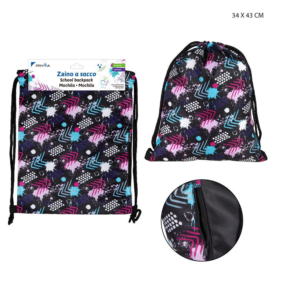Bolsa con cordón 34x43cm para almacenamiento y transporte