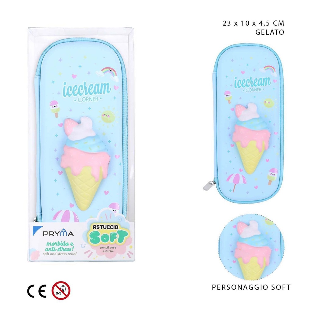 Estuche antiestrés con helado 23x10x4.5 cm - Artículos de papelería