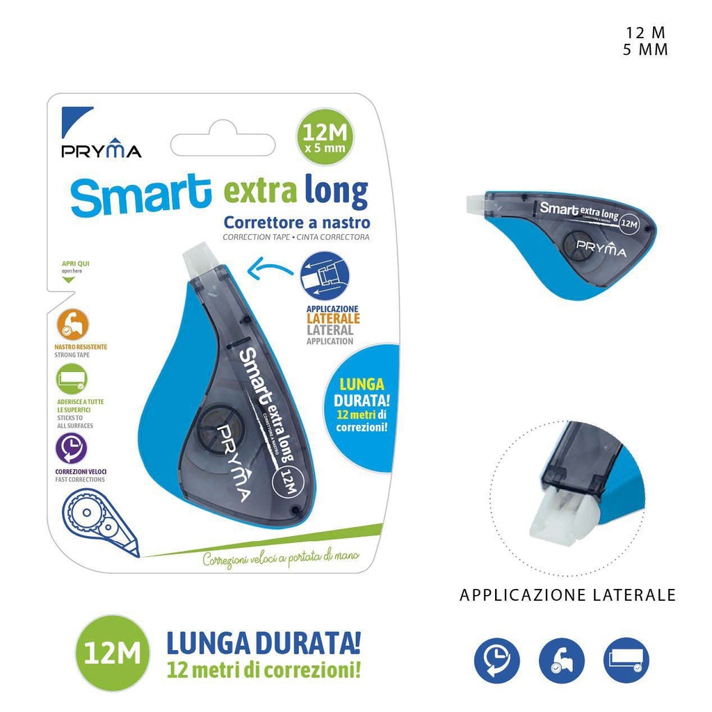 Cinta correctora SMART 12 m - Accesorios de oficina